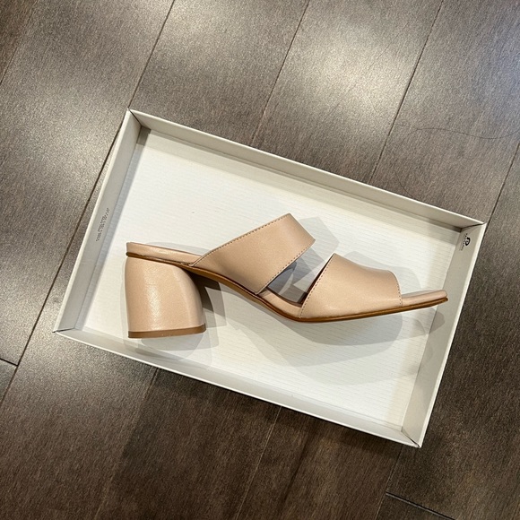 Julia Leather heeled 2 strap sandal - Picture 5 of 7